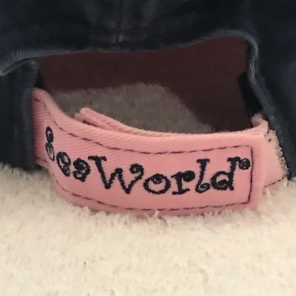 Sea World Adventure Parks Girls Adjustable Pink Black Sequined Cap